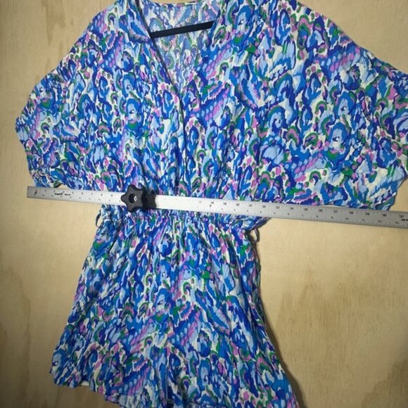 Cupshe Abstract Print Drawstring Romper Size Medium - Picture 4 of 11